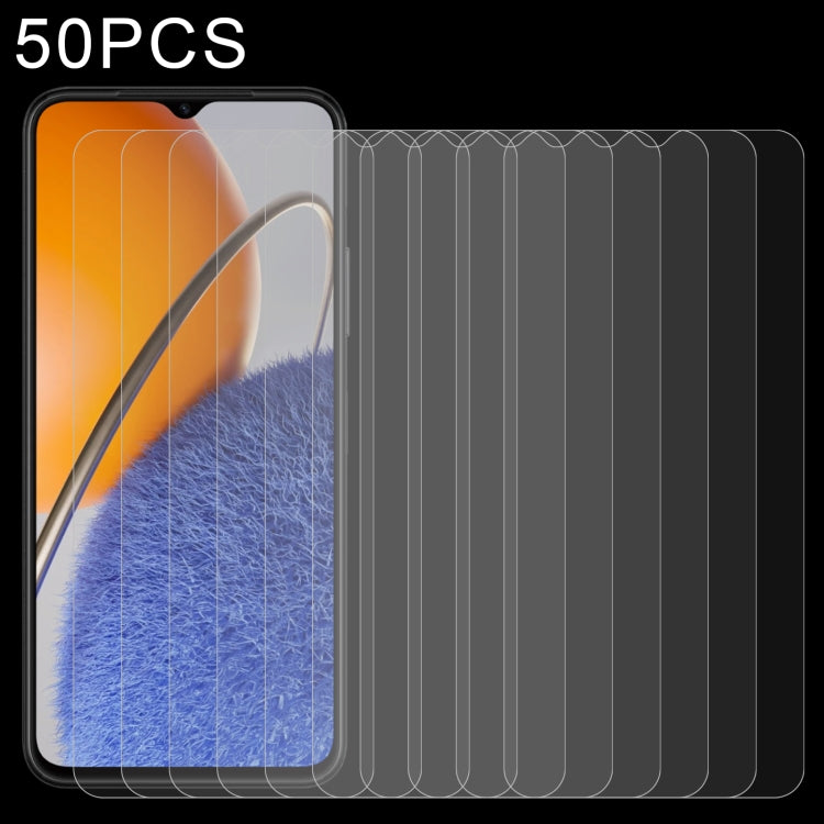For OPPO A98 / A58 4G 50pcs 0.26mm 9H 2.5D Tempered Glass Film