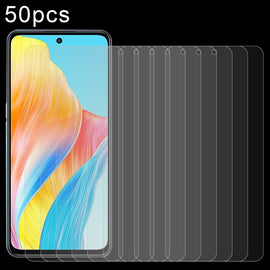For OPPO A98 / A58 4G 50pcs 0.26mm 9H 2.5D Tempered Glass Film