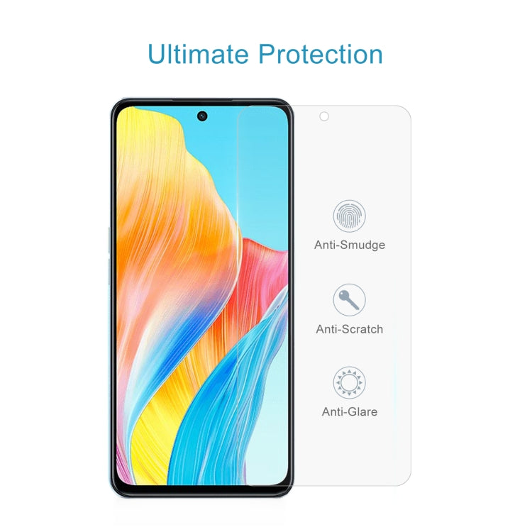 For OPPO A98 / A58 4G 50pcs 0.26mm 9H 2.5D Tempered Glass Film