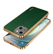 Load image into Gallery viewer, SULADA Shockproof TPU + Handmade Leather Phone Case, For iPhone 14, For iPhone 14 Plus, For iPhone 14 Pro, For iPhone 14 Pro Max