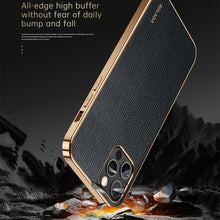 Load image into Gallery viewer, SULADA Shockproof TPU + Handmade Leather Phone Case, For iPhone 14, For iPhone 14 Plus, For iPhone 14 Pro, For iPhone 14 Pro Max