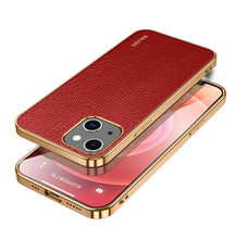 Load image into Gallery viewer, SULADA Shockproof TPU + Handmade Leather Phone Case, For iPhone 14, For iPhone 14 Plus, For iPhone 14 Pro, For iPhone 14 Pro Max