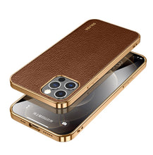 Load image into Gallery viewer, SULADA Shockproof TPU + Handmade Leather Phone Case, For iPhone 14, For iPhone 14 Plus, For iPhone 14 Pro, For iPhone 14 Pro Max