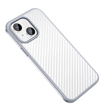 Load image into Gallery viewer, SULADA Carbon Fiber Textured Shockproof Metal + TPU Frame Case, For iPhone 14, For iPhone 14 Plus, For iPhone 14 Pro, For iPhone 14 Pro Max