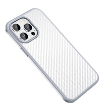 Load image into Gallery viewer, SULADA Carbon Fiber Textured Shockproof Metal + TPU Frame Case, For iPhone 14, For iPhone 14 Plus, For iPhone 14 Pro, For iPhone 14 Pro Max