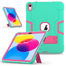 Load image into Gallery viewer, Contrast Color Silicone + PC Tablet Case with Holder, For iPad 10th Gen 10.9 2022