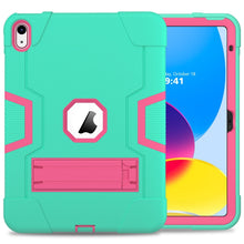 Load image into Gallery viewer, Contrast Color Silicone + PC Tablet Case with Holder, For iPad 10th Gen 10.9 2022