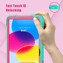 Load image into Gallery viewer, Contrast Color Silicone + PC Tablet Case with Holder, For iPad 10th Gen 10.9 2022