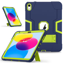 Load image into Gallery viewer, Contrast Color Silicone + PC Tablet Case with Holder, For iPad 10th Gen 10.9 2022