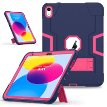 Load image into Gallery viewer, Contrast Color Silicone + PC Tablet Case with Holder, For iPad 10th Gen 10.9 2022
