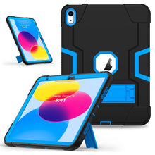 Load image into Gallery viewer, Contrast Color Silicone + PC Tablet Case with Holder, For iPad 10th Gen 10.9 2022