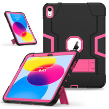 Load image into Gallery viewer, Contrast Color Silicone + PC Tablet Case with Holder, For iPad 10th Gen 10.9 2022