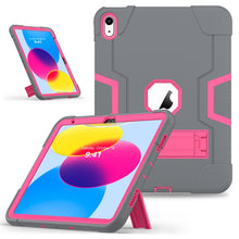 Load image into Gallery viewer, Contrast Color Silicone + PC Tablet Case with Holder, For iPad 10th Gen 10.9 2022
