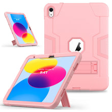 Load image into Gallery viewer, Contrast Color Silicone + PC Tablet Case with Holder, For iPad 10th Gen 10.9 2022