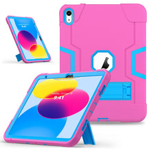 Load image into Gallery viewer, Contrast Color Silicone + PC Tablet Case with Holder, For iPad 10th Gen 10.9 2022