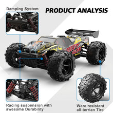 Load image into Gallery viewer, 9307E 1:18 Full Scale Remote Control 4WD High Speed Car, 9307E(Black Yellow)