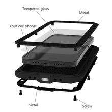 Load image into Gallery viewer, LOVE MEI Metal Shockproof Waterproof Dustproof Phone Case, For iPhone 14, For iPhone 14 Plus, For iPhone 14 Pro, For iPhone 14 Pro Max