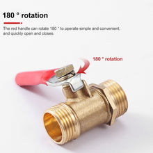 Load image into Gallery viewer, Pneumatic Hose Connector Copper Ball Valve, Inside 2-Barb 8mm, Inside 2-Barb 10mm, Inside 3-Barb 8mm, Inside and Outside 1 1/8 inch, Inside and Outside 2 1/4 inch, Inside and Outside 3 3/8 inch, Inside and Outside 4 1/2 inch, Double Inside 1 1/8 inch  ...