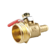 Load image into Gallery viewer, Pneumatic Hose Connector Copper Ball Valve, Inside 2-Barb 8mm, Inside 2-Barb 10mm, Inside 3-Barb 8mm, Inside and Outside 1 1/8 inch, Inside and Outside 2 1/4 inch, Inside and Outside 3 3/8 inch, Inside and Outside 4 1/2 inch, Double Inside 1 1/8 inch  ...