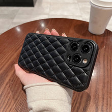 Load image into Gallery viewer, Rhombic Texture Lambskin Phone Case, For iPhone 11
