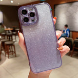 High Transparent Gradient Color Glitter TPU Phone Case, For iPhone 13 Pro Max, For iPhone 13 mini, For iPhone 13 Pro, For iPhone 13