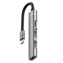 Load image into Gallery viewer, USB-C / Type-C to 3.5mm + 2USB + Type-C HUB Docking Station