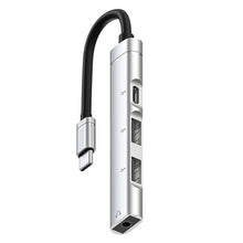 Load image into Gallery viewer, USB-C / Type-C to 3.5mm + 2USB + Type-C HUB Docking Station