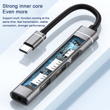 Load image into Gallery viewer, USB-C / Type-C to 3.5mm + 2USB + Type-C HUB Docking Station