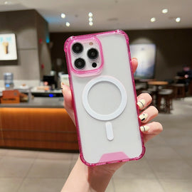 High Transparent Acrylic MagSafe Shockproof Phone Case, For iPhone 14 Plus, For iPhone 14 Pro Max, For iPhone 14 Pro, For iPhone 14, For iPhone 13 Pro Max, For iPhone 13 Pro, For iPhone 13, For iPhone 12 Pro Max, For iPhone 12 / 12 Pro                 ...