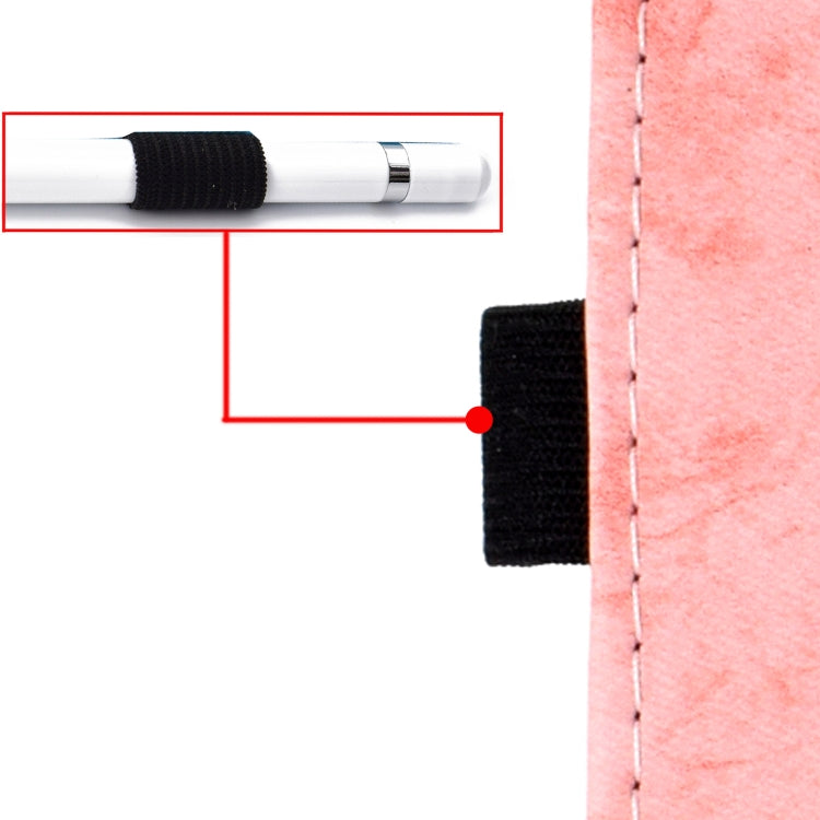 Sewing Thread Horizontal Solid Color Flat Leather Case with Sleep Function & Pen Cover & Anti Skid Strip & Card Slot & Holder