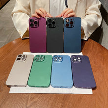 Load image into Gallery viewer, Oily Feel PC Shockproof Protective Phone Case, For iPhone 14 Pro