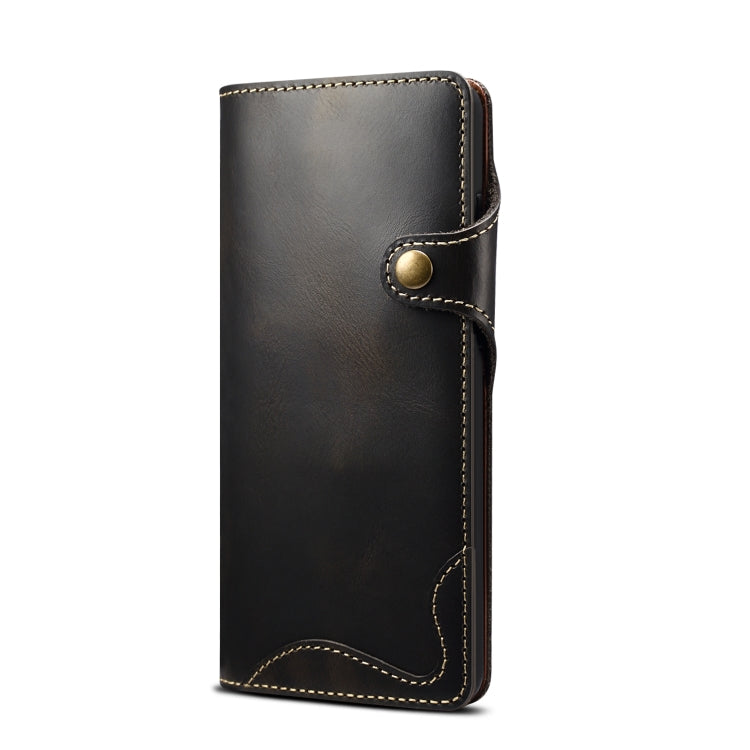 Denior Oil Wax Cowhide Magnetic Button Genuine Leather Case, For Samsung Galaxy S20+, For Samsung Galaxy S20 Ultra, For Samsung Galaxy Note20, For Samsung Galaxy Note20 Ultra, For Samsung Galaxy S21 5G, For Samsung Galaxy S21+ 5G                       ...