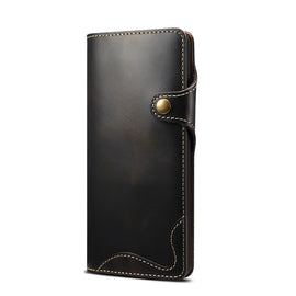 Denior Oil Wax Cowhide Magnetic Button Genuine Leather Case, For Samsung Galaxy S20+, For Samsung Galaxy S20 Ultra, For Samsung Galaxy Note20, For Samsung Galaxy Note20 Ultra, For Samsung Galaxy S21 5G, For Samsung Galaxy S21+ 5G                       ...