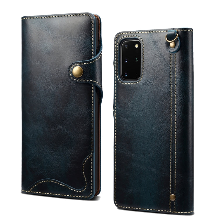 Denior Oil Wax Cowhide Magnetic Button Genuine Leather Case, For Samsung Galaxy S20+, For Samsung Galaxy S20 Ultra, For Samsung Galaxy Note20, For Samsung Galaxy Note20 Ultra, For Samsung Galaxy S21 5G, For Samsung Galaxy S21+ 5G                       ...