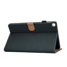 Load image into Gallery viewer, Sewing Thread Horizontal Solid Color Flat Leather Case with Sleep Function &amp; Pen Cover &amp; Anti Skid Strip &amp; Card Slot &amp; Holder, For Galaxy Tab S6 Lite