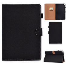 Load image into Gallery viewer, Sewing Thread Horizontal Solid Color Flat Leather Case with Sleep Function &amp; Pen Cover &amp; Anti Skid Strip &amp; Card Slot &amp; Holder, For Galaxy Tab S6 Lite
