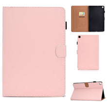 Load image into Gallery viewer, Sewing Thread Horizontal Solid Color Flat Leather Case with Sleep Function &amp; Pen Cover &amp; Anti Skid Strip &amp; Card Slot &amp; Holder, For Galaxy Tab S6 Lite