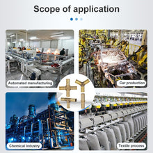 Load image into Gallery viewer, LAIZE 2pcs Pagoda Y-type Three Way Pneumatic Components, Caliber:12mm, 6mm, 8mm, 10mm, 12mm