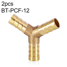Load image into Gallery viewer, LAIZE 2pcs Pagoda Y-type Three Way Pneumatic Components, Caliber:12mm, 6mm, 8mm, 10mm, 12mm