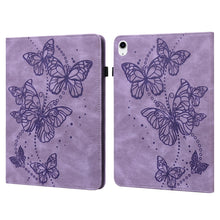 Load image into Gallery viewer, Embossed Butterfly Leather Tablet Case, For iPad 10th Gen 10.9 2022