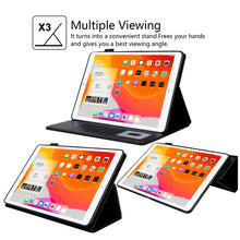 Load image into Gallery viewer, Solid Color Small Metal Buckle Leather Smart Tablet Case, For iPad 10th Gen 10.9 2022