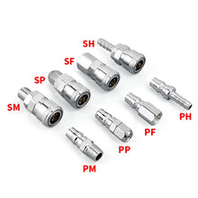 Load image into Gallery viewer, 10pcs C-type Self-lock Air Tube Pneumatic Quick Fitting Connector, PF-20, PF-30, PF-40, PH-20, PH-30, PH-40, PM-20, PM-30, PM-40, PP-20, PP-30, PP-40, SF-20, SF-30, SF-40, SH-20, SH-30, SH-40, SM-20, SM-30, SM-40, SP-20, SP-30, SP-40, SF+PF-20, SF+PF-3...