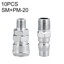 Load image into Gallery viewer, 10pcs C-type Self-lock Air Tube Pneumatic Quick Fitting Connector, PF-20, PF-30, PF-40, PH-20, PH-30, PH-40, PM-20, PM-30, PM-40, PP-20, PP-30, PP-40, SF-20, SF-30, SF-40, SH-20, SH-30, SH-40, SM-20, SM-30, SM-40, SP-20, SP-30, SP-40, SF+PF-20, SF+PF-3...