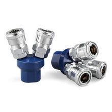 Load image into Gallery viewer, C-type Self-lock Pneumatic Components, Round Two Way, Round Two Way G1/2, Round Triplet, Round Triplet G1/2, Two Way, Triplet, 4-way, 5-way