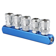 Load image into Gallery viewer, C-type Self-lock Pneumatic Components, Round Two Way, Round Two Way G1/2, Round Triplet, Round Triplet G1/2, Two Way, Triplet, 4-way, 5-way