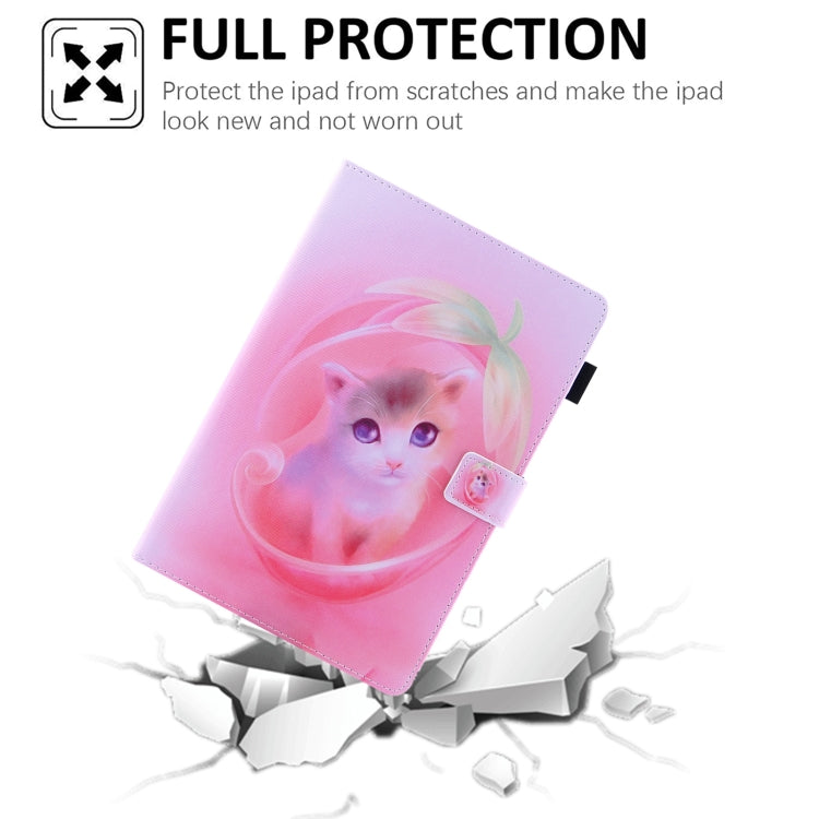 Colored Drawing Leather Smart Tablet Case, For iPad 10th Gen 10.9 2022