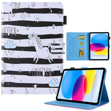 Load image into Gallery viewer, Colored Drawing Leather Smart Tablet Case, For iPad 10th Gen 10.9 2022