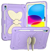 Load image into Gallery viewer, Butterfly Kickstand Heavy Duty Hard Rugged Tablet Case, For iPad 10th Gen 10.9 2022