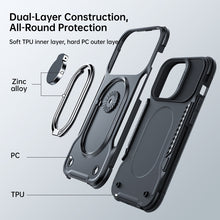 Load image into Gallery viewer, JOYROOM PC + TPU Dual-layer Shockproof Phone Case with Rotating Holder, For iPhone 14 Pro