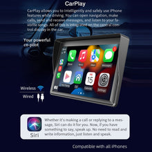 Load image into Gallery viewer, 7 inch Wireless CarPlay Radio Multimedia Player 1080P IPS Touch Screen MP5 Radios Bluetooth Monitor, B600W